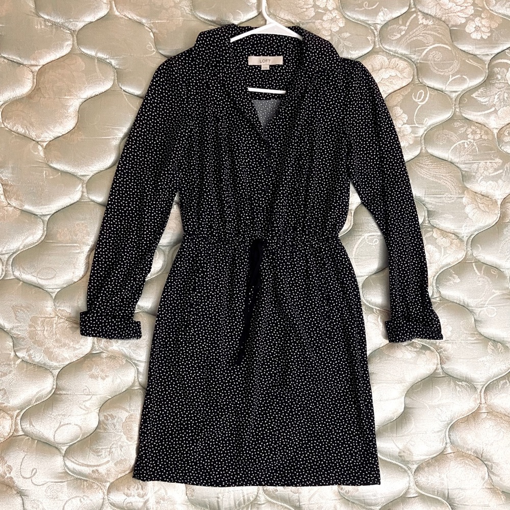 NEW Loft Women’s Shirtdress w/ Polka Dots